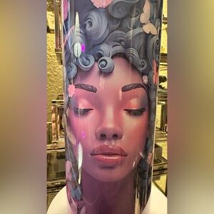 Custom HOGG 20oz Tumbler Black Woman Art Butterfly Tumbler